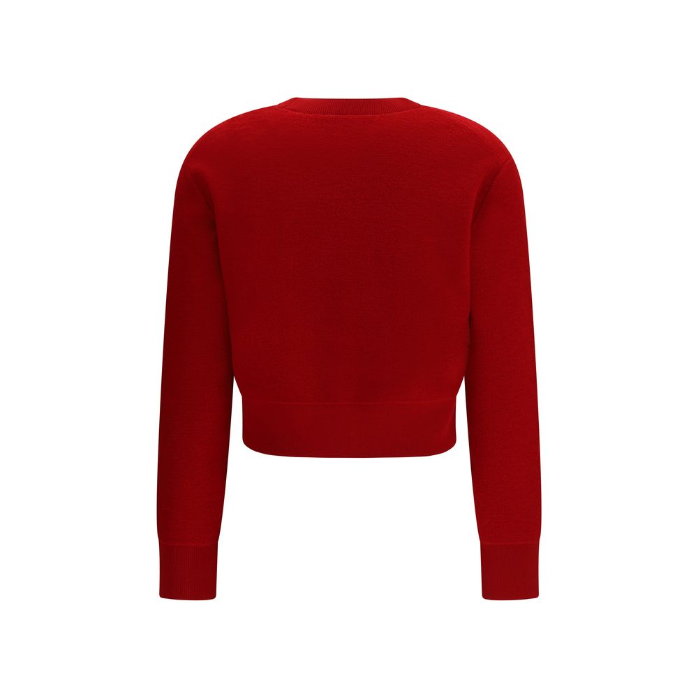 Tory Burch Red Wool Oves Aries Sweatshirt