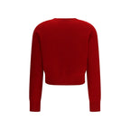 Tory Burch Red Wool Oves Aries Sweatshirt