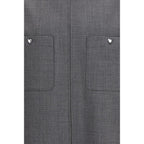 Valentino Garavani Gray Polyester Coat
