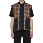 Burberry Brown Polyester Sleeveless Jacket