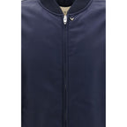 Valentino Garavani Blue Polyamide Bomber