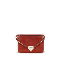 Valentino Garavani Red Calf Leather Bos Taurus Shoulder Bag