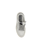 Golden Goose Silver Calf Leather Bos Taurus Low Top Sneakers