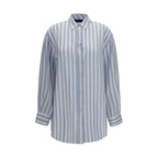 Gucci Blue Silk Shirt