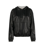 Saint Laurent Black Leather Tank Tops