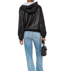 Saint Laurent Black Leather Tank Tops