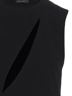 Versace Black Acetate Midi Dress