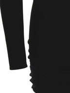 Versace Black Viscose Short Dress