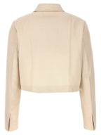 Fendi Beige Wool Full-Length Jacket