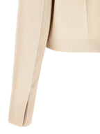 Fendi Beige Wool Full-Length Jacket