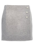 Tory Burch Gray Wool Long Skirt