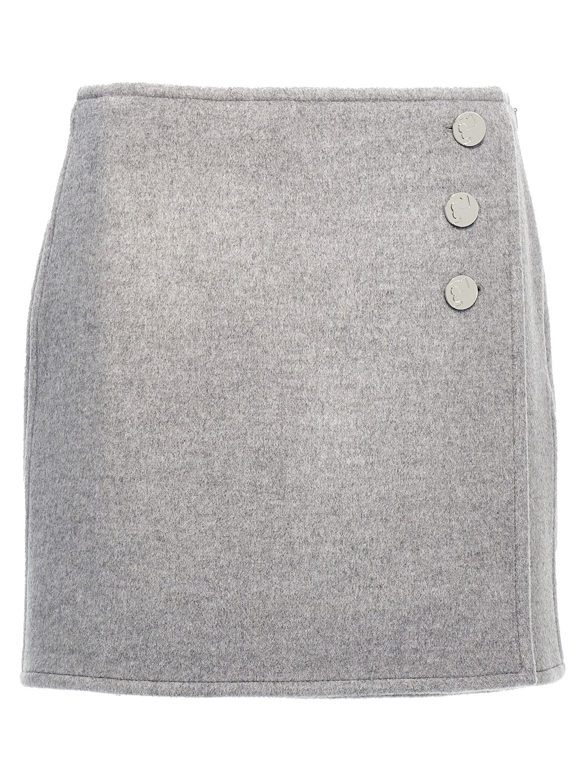 Tory Burch Gray Wool Long Skirt