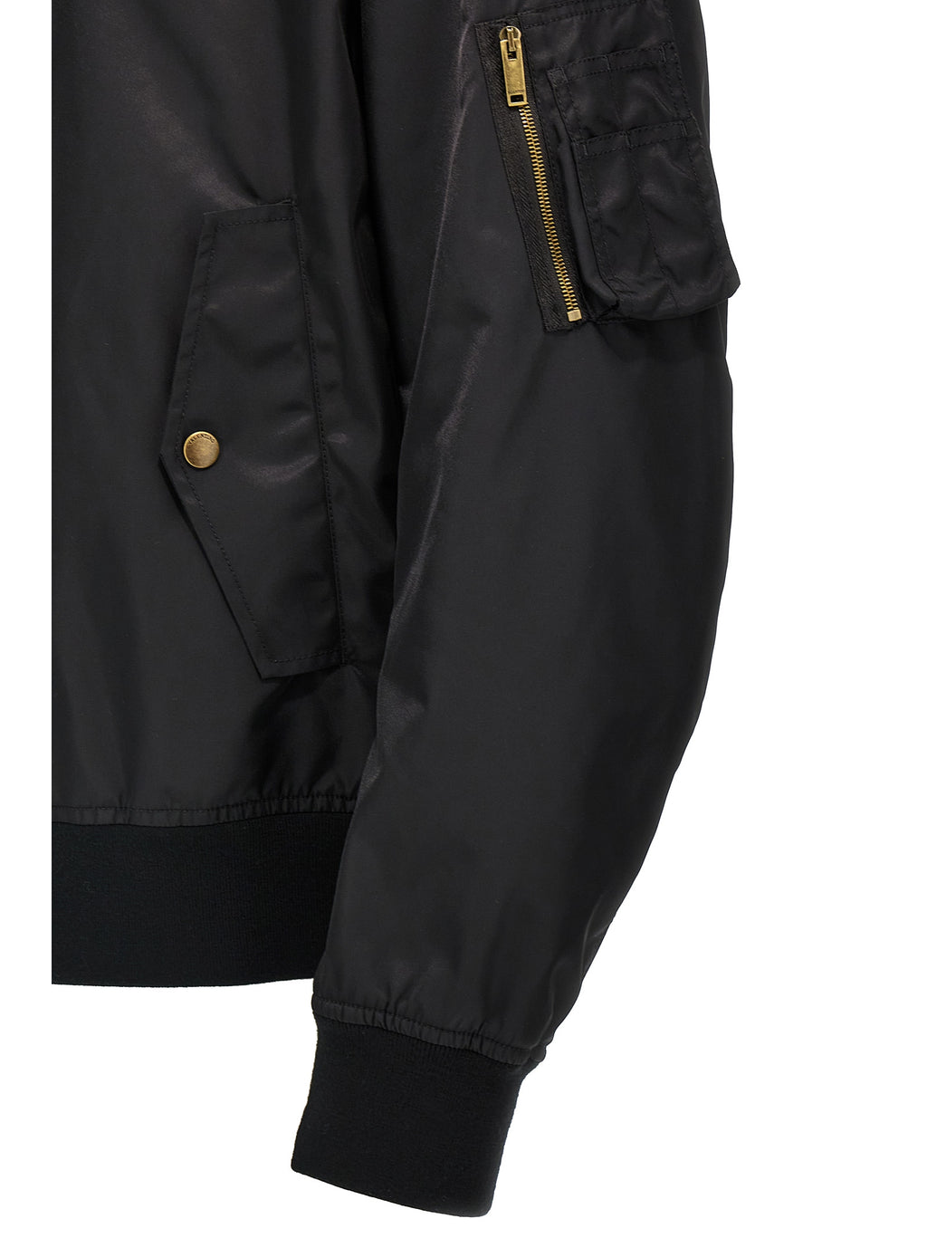 Valentino Garavani Black Polyamide Bomber