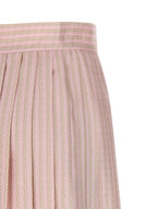 Versace Multicolor Silk Long Skirt
