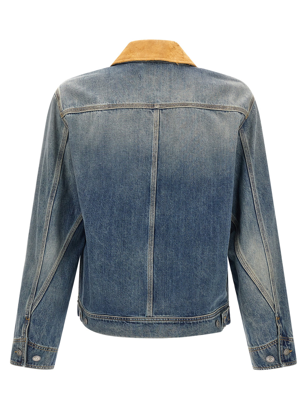 Alexander McQueen Blue Cotton Denim Jacket
