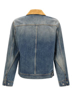 Alexander McQueen Blue Cotton Denim Jacket