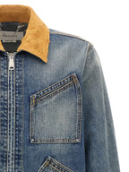 Alexander McQueen Blue Cotton Denim Jacket