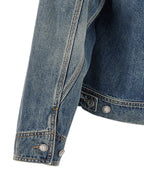 Alexander McQueen Blue Cotton Denim Jacket