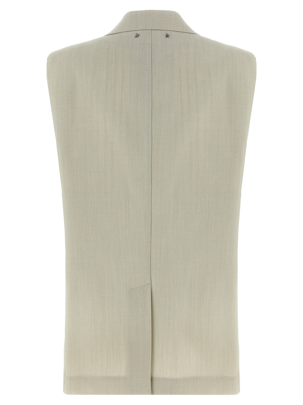 Golden Goose Beige Virgin Wool Sleeveless Jacket