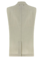Golden Goose Beige Virgin Wool Sleeveless Jacket