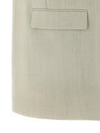 Golden Goose Beige Virgin Wool Sleeveless Jacket