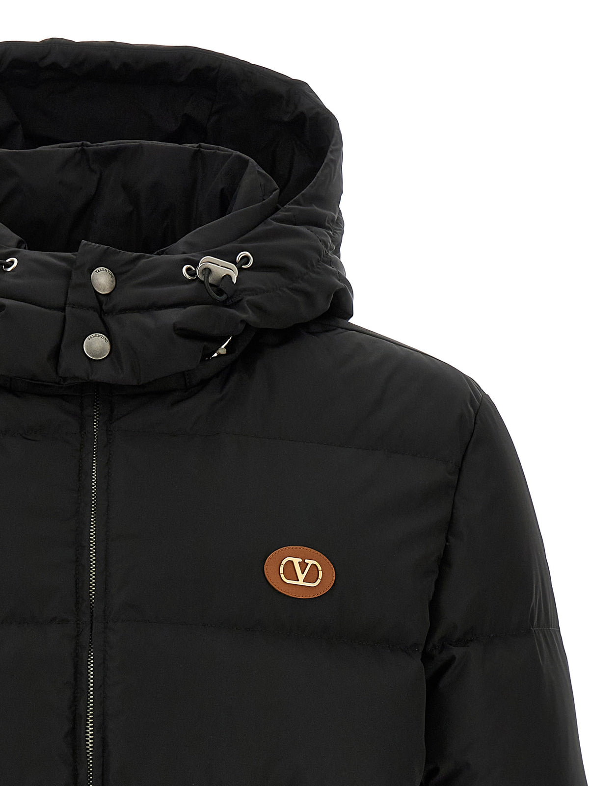 Valentino Garavani Black Polyamide Full-Length Jacket
