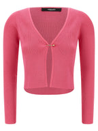 Versace Fuchsia Viscose Cardigan