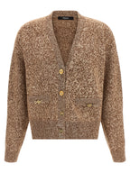 Versace Beige Virgin Wool Cardigan