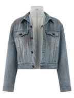 Balenciaga Blue Cotton Denim Jacket