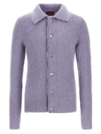Gucci Purple Wool Cardigan