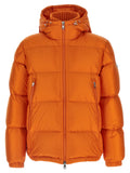 Moncler Orange Polyamide Full-Length Jacket