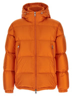 Moncler Orange Polyamide Full-Length Jacket
