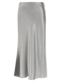 Tory Burch Gray Polyester Midi Skirt