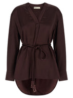 Tory Burch Bordeaux Viscose Blouse