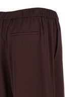 Tory Burch Bordeaux Viscose Casual Pants