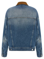 Versace Blue Cotton Denim Jacket