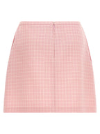 Versace Multicolor Virgin Wool Long Skirt