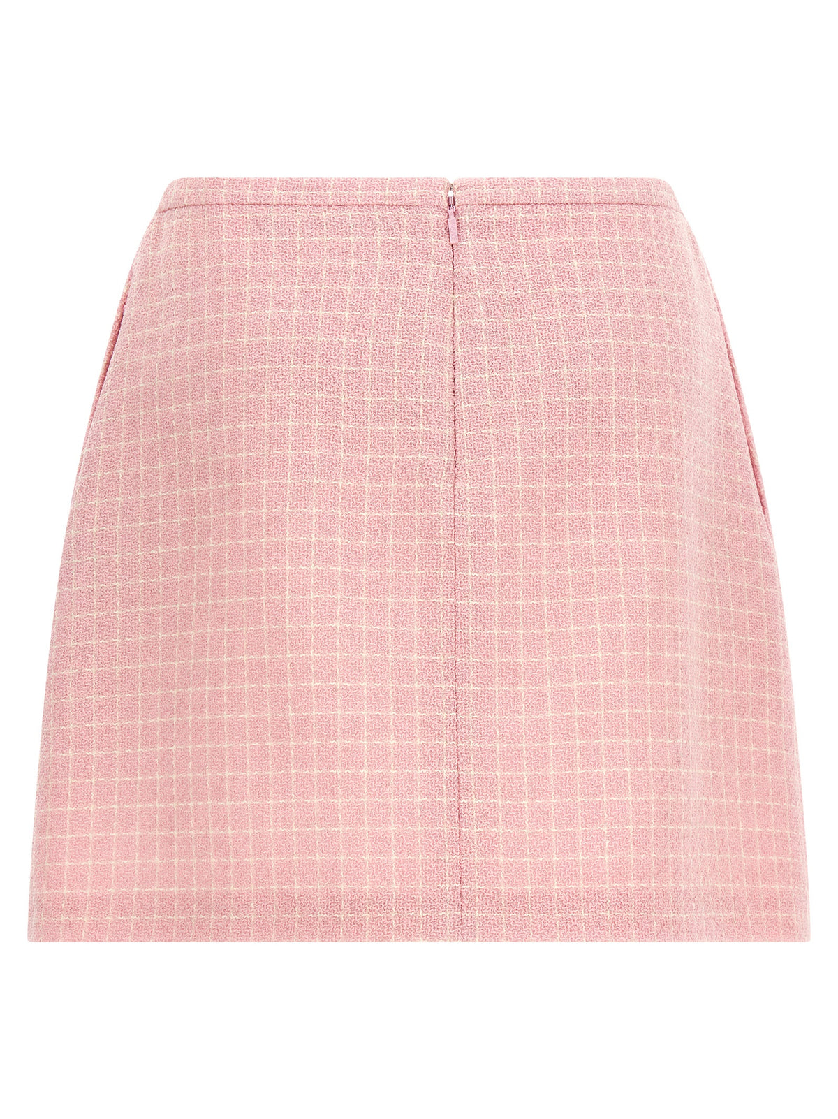Versace Multicolor Virgin Wool Long Skirt