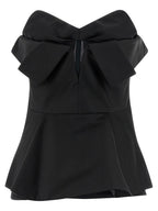 Alexander McQueen Black Polyester Tank Tops