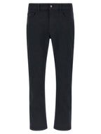 Hugo Boss Blue Polyester Straight-Leg Jeans