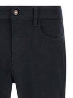 Hugo Boss Blue Polyester Straight-Leg Jeans