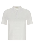 Tory Burch White Viscose Polo Shirt