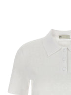 Tory Burch White Viscose Polo Shirt