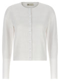Tory Burch White Viscose Cardigan