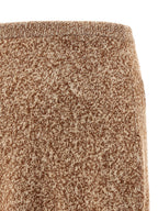 Versace Multicolor Virgin Wool Long Skirt
