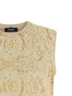 Versace Multicolor Silk Sleeveless Jacket