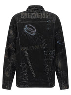 Balenciaga Black Cotton Denim Jacket
