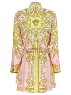 Versace Multicolor Silk Short Dress