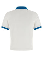 Versace Blue Cotton Polo Shirt