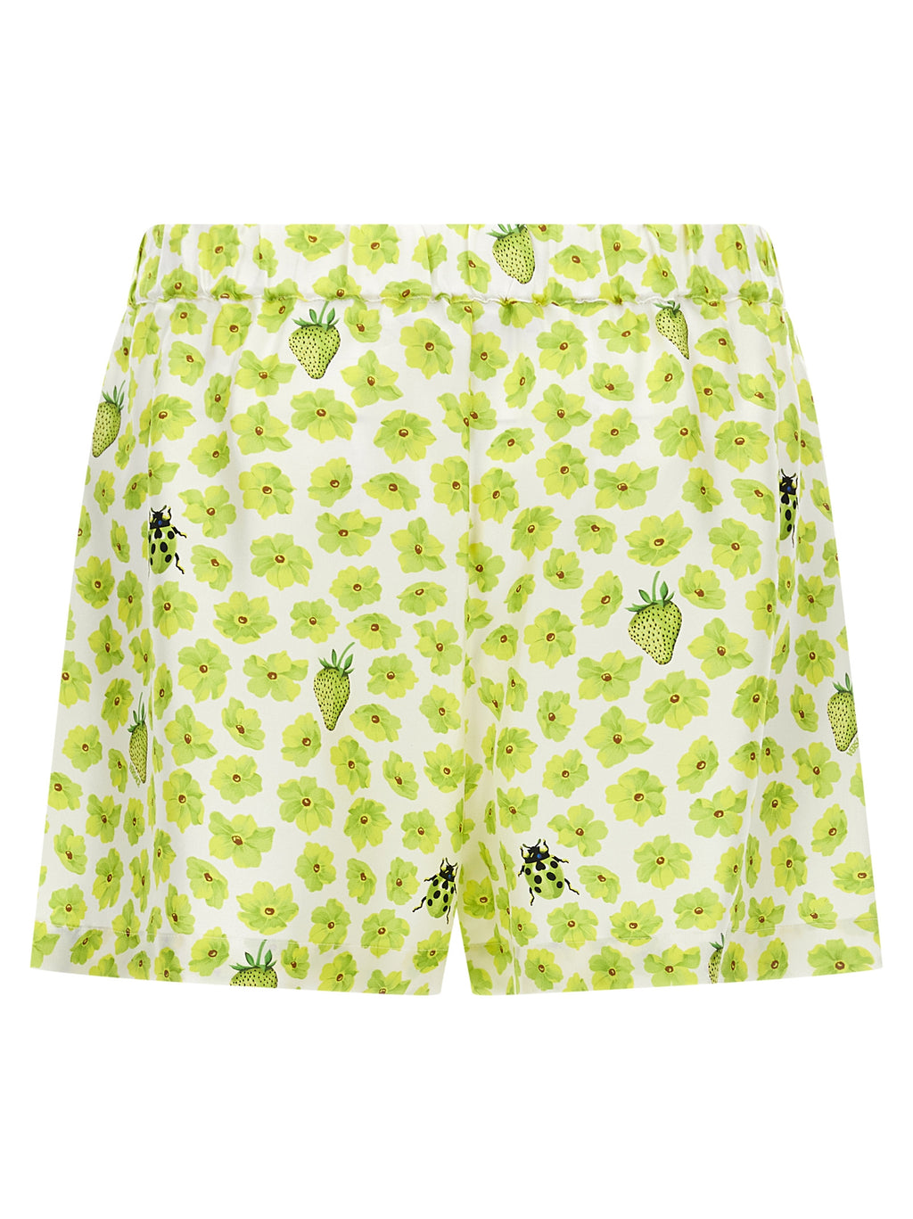 Versace Multicolor Silk Bermuda Shorts